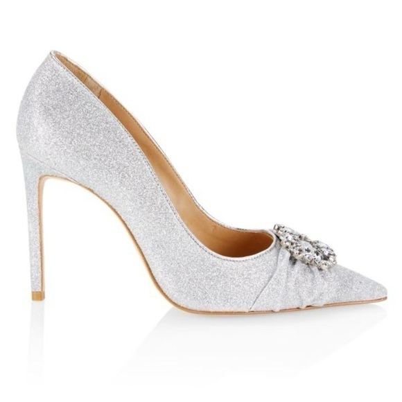 SCHUTZ Meisho Glam Glitter Pumps size 8 - Picture 4 of 16